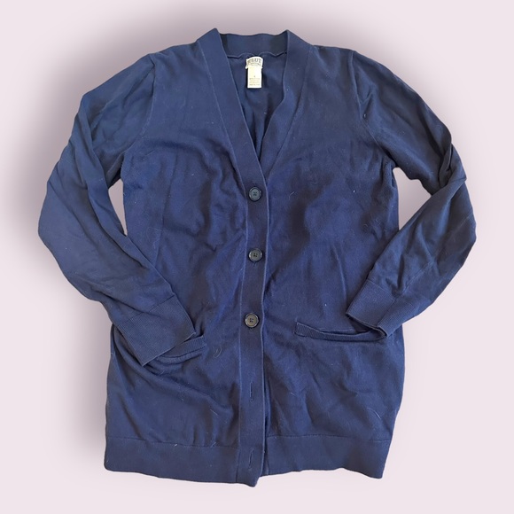 Duluth Navy Boyfriend Cardigan Size L - Picture 1 of 3
